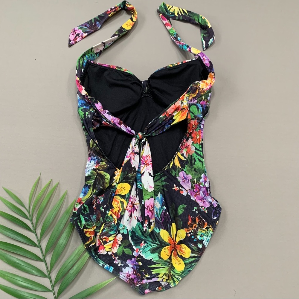Anthropologie Seafolly Garden Party floral one piece bathing suit, US women’s 4. - Picture 9 of 9